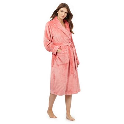 Pink two pocket dressing gown